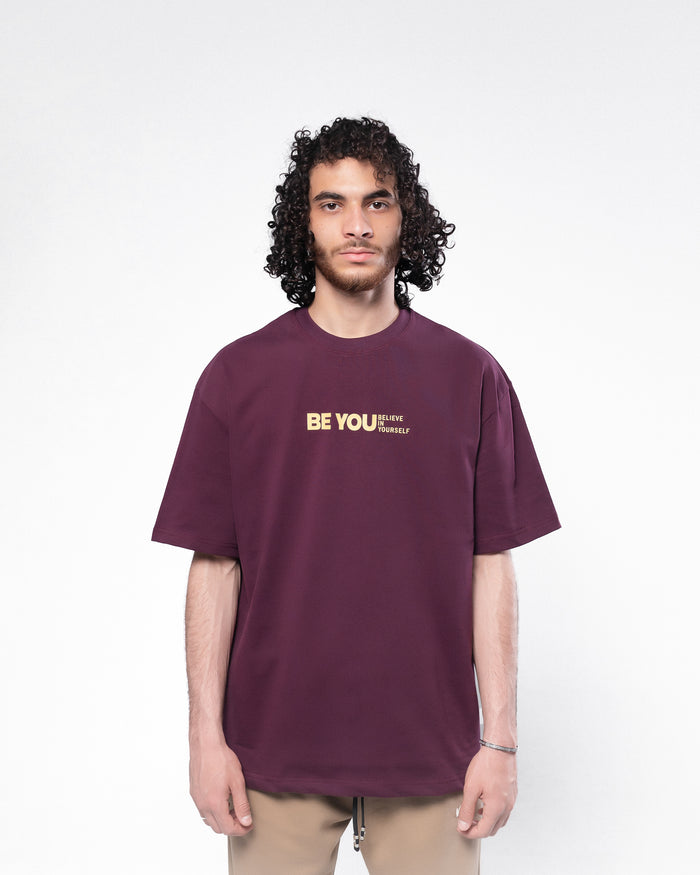 Be You Burgundy Tee