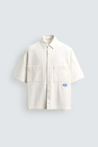 WASHED PRINT BOX FIT SHIRT