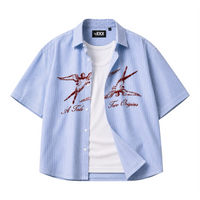 STRIPED SHORT SLEEVE ORIGINS SHIRT