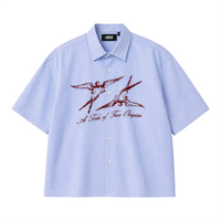 STRIPED SHORT SLEEVE ORIGINS SHIRT